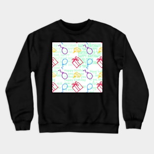 Kid's Birthday Party Cartoon Doodles Crewneck Sweatshirt